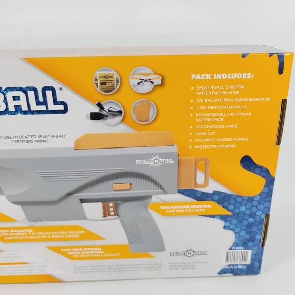 Splat R Ball Auto Water Ball Blaster 2500 Water Balls Rechargeable Battery Pack - Picture 7 of 10